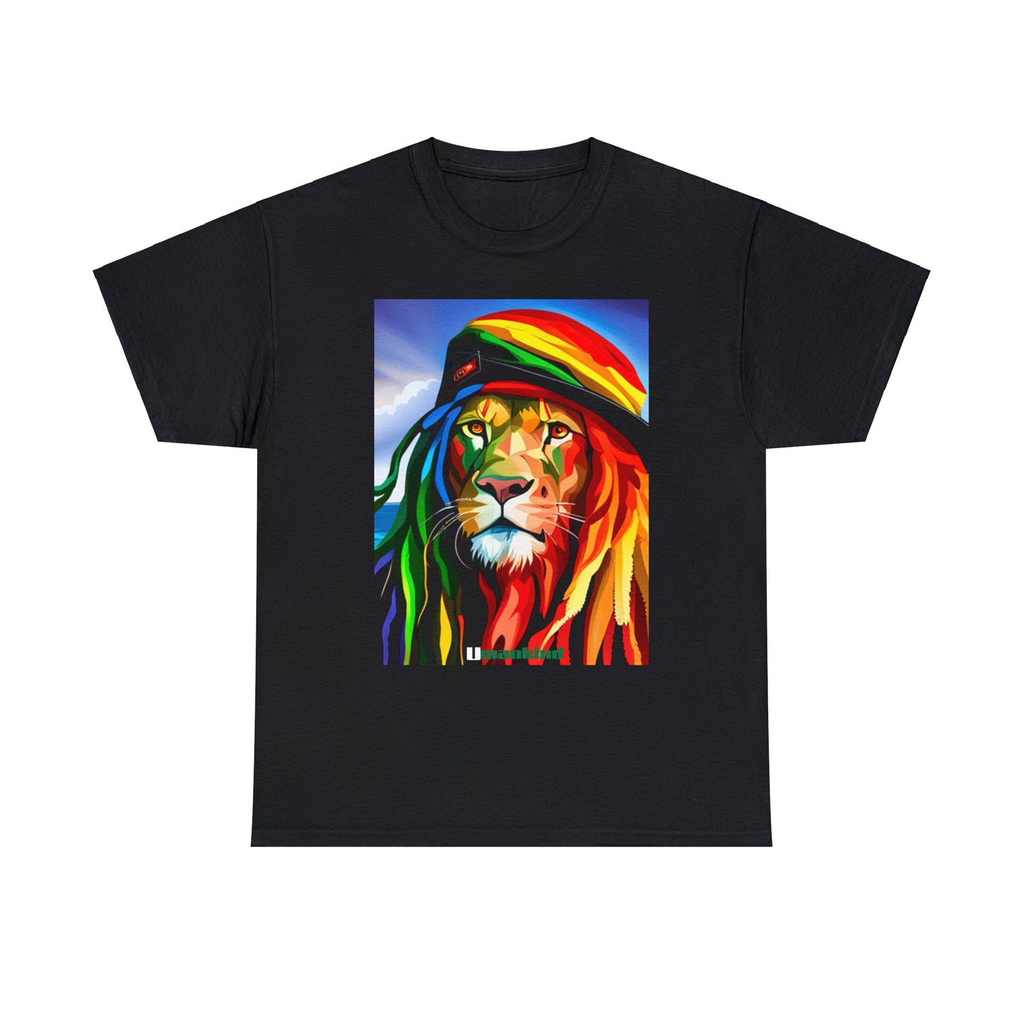 Umankind Rasta Lion Unisex Heavy Cotton Tee