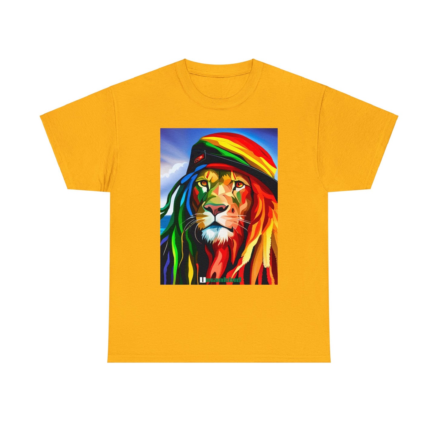 Umankind Rasta Lion Unisex Heavy Cotton Tee