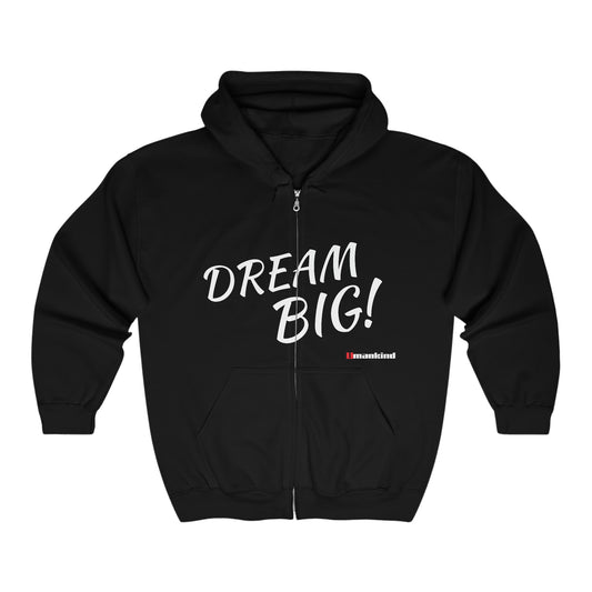Dream Big Unisex Heavy Blend™ Full Zip Hooded Sweatshirt